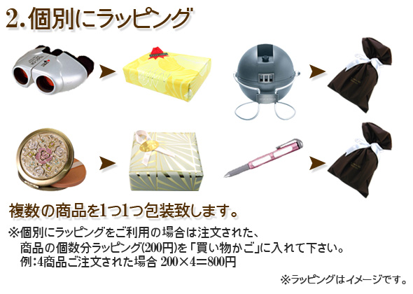 個別にラッピング