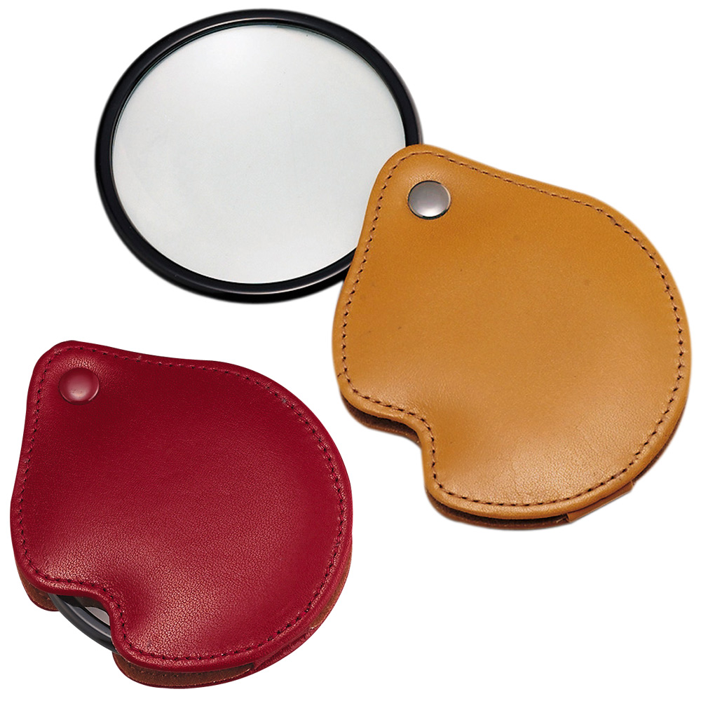 65mm Pocket magnifier with leather case 3X No.3125