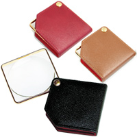Pocket magnifier with leather case 3X