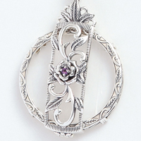 Pendant Magnifier with Jewelry Amethyst