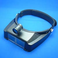 Head Magnifier with Light Binocular Head Magnifier BM-120LA 1.8x Binocular Magnifier Headband Type Ikeda Lens