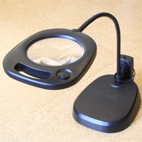 Stand Magnifier with LED Light and large lens No.CMS-130
