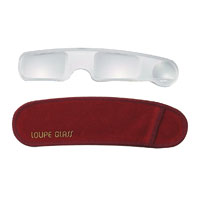 ルーペグラス 携帯型シニアグラスタイプ 老眼鏡のように使えるルーペ