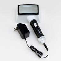 Square Flash Magnifier 2.5X [AC Adapter]