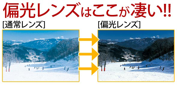 偏光レンズはここが凄い!!