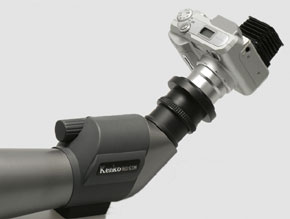 フィールドスコープ用アダプターFS52デジタルカメラ使用例