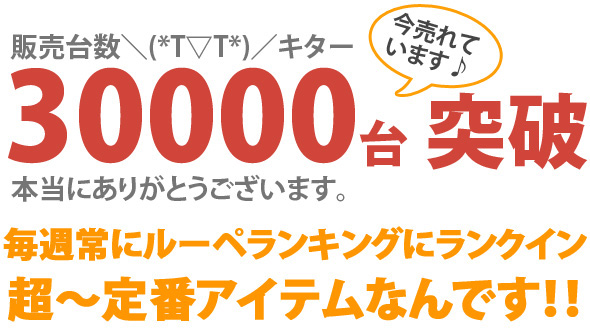 販売台数30000台突破