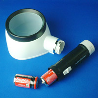 フラッシュルーペ 80mm3.5倍電池交換