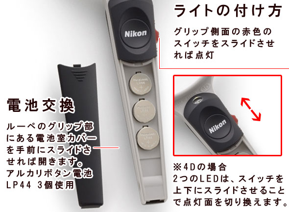 電池交換・ライトの付け方