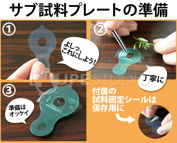 試料プレートの用意