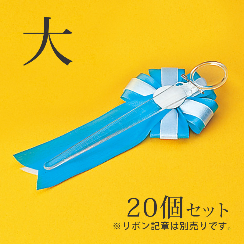 ルーペ定規 大 20個セット 拡大鏡付き定規 透明 記章 胸章入学式 卒業式 イベント 式典 記念 パーティー 携帯 軽量 文具 Orions 共栄プラスチック 日本製