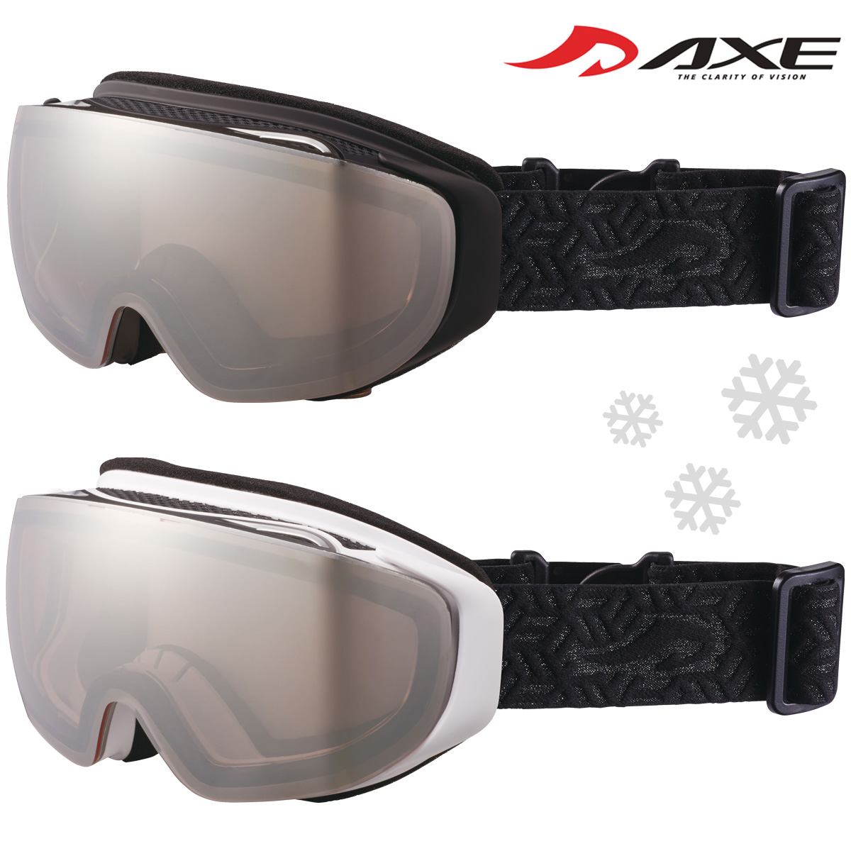 ゴーグル 眼鏡対応 ミラー スキー スノーボード AX899-WMD スノーゴーグル メガネ ダブルレンズ 曇り止め機能付き AXE アックス