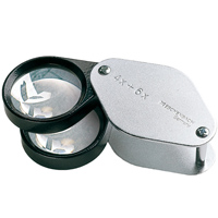 虫眼鏡 精密 繰り出しルーペ [folding metal magnifiers] 10倍 30mm 工業用精密検査用 1187 