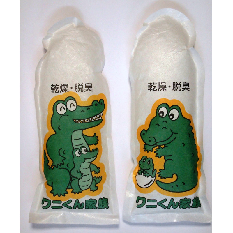 ワニくん家族2個セット 靴用乾燥脱臭剤 Kenko ケンコー 消臭材 靴の臭い 足の臭い 対策 フットケア ルーペスタジオ