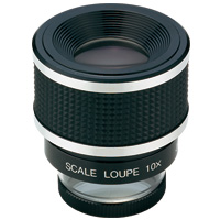 虫眼鏡 スケールルーペ SL-10A 10倍 28mm 測量,検査用 高倍率ルーペ ...