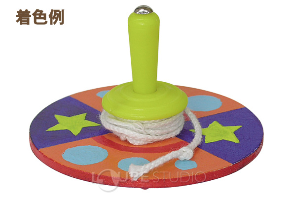 ミニ糸引きゴマ 無着色 F60 コマ こま おもちゃ 保育園 幼稚園 幼児 子供 学習教材 知育玩具 手作り 工作 夏休み お正月 ルーペスタジオ