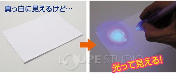 マジカルライトペン ペン ライトペン ブラックライト 工作 自由研究 学習教材 ルーペスタジオ