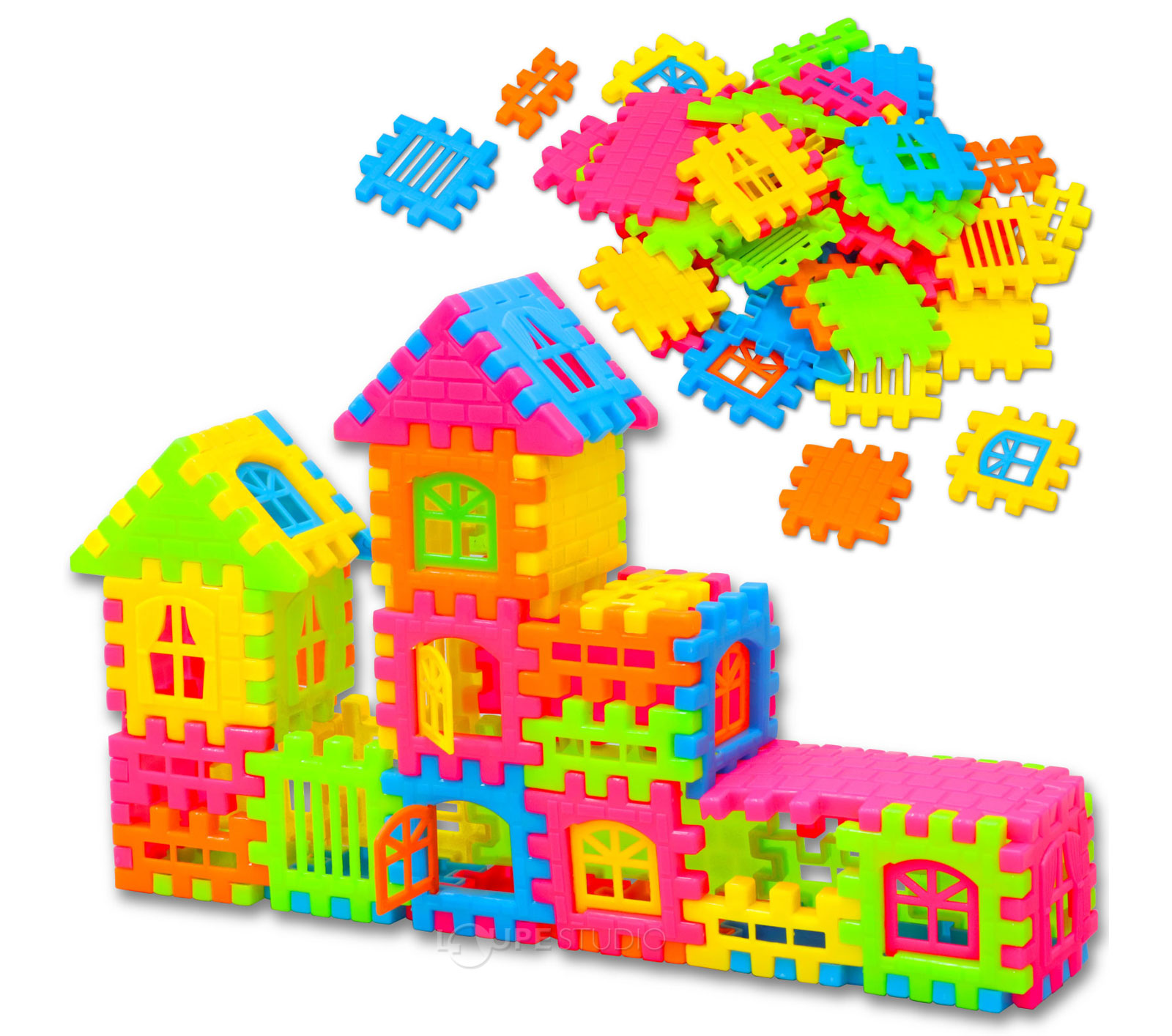 おうち ブロック 知育玩具 おもちゃ キッズ 子供 パズル 組立 クリスマスプレゼント ルーペスタジオ