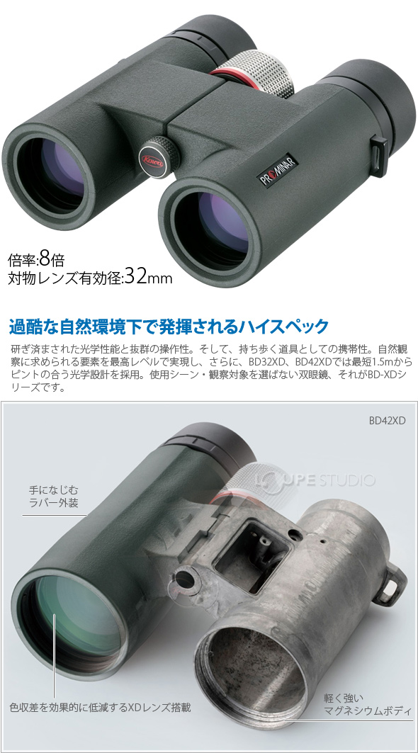 双眼鏡 防水 8倍 32mm BD32-8XD コーワ プロミナー PROMINAR KOWA 