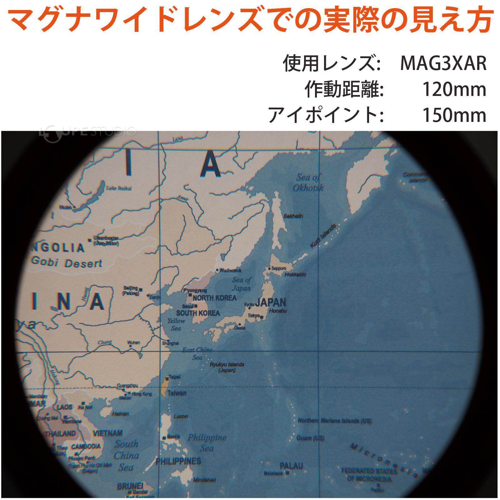 マグナワイドレンズでの実際の見え方