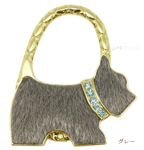 パピー バッグハンガー バッグ掛け フック リング バッグ掛けハンガー おしゃれ テリア Paladec チャーム 人気 ルーペスタジオ