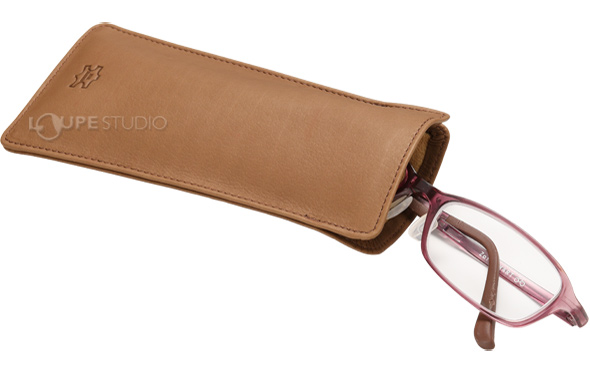 片口革ソフト メガネケース 2 本革 ソフト 片口 Br 革 眼鏡ケース メンズ シンプル めがね 眼鏡小物 ルーペスタジオ