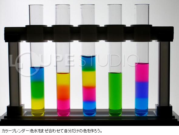 色の科学実験セット カラーブレンダー 色作り 混色実験 色彩学 Color Lab 実験 グッズ 簡単 夏休み 自由研究 小学生 中学生 科学 理科 キット おもしろ実験 工作 おもちゃ 新日本通商 ルーペスタジオ